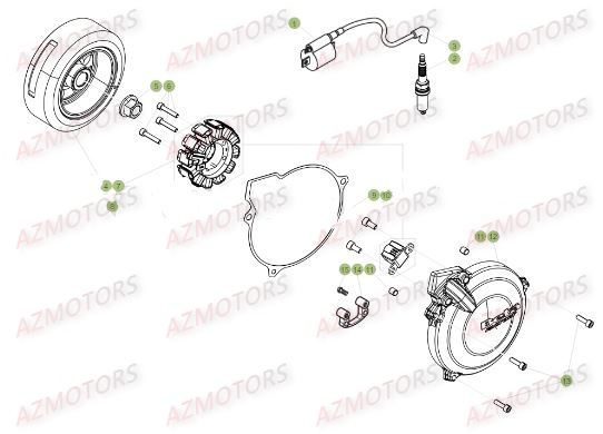 BOUGIE IRIDIO T40352G BETA pour ALLUMAGE de EVO 125 2T 17