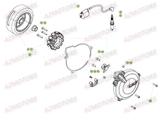 ALLUMAGE pour EVO 125 2T 17