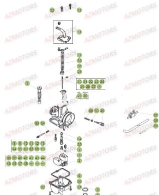 Carburateur BETA Pièces BETA EVO-125 2T - [2017]