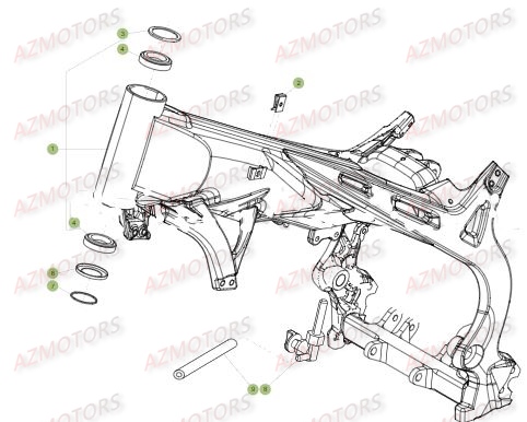 Chassis BETA Pièces BETA EVO-125 2T - [2017]