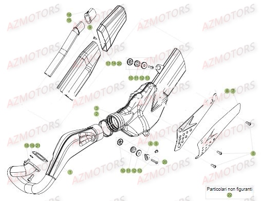 ECHAPPEMENT pour EVO 125 2T 17