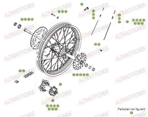 Roue Arriere BETA Pièces BETA EVO-125 2T - [2017]