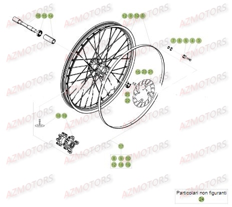 Roue Avant BETA Pièces BETA EVO-125 2T - [2017]