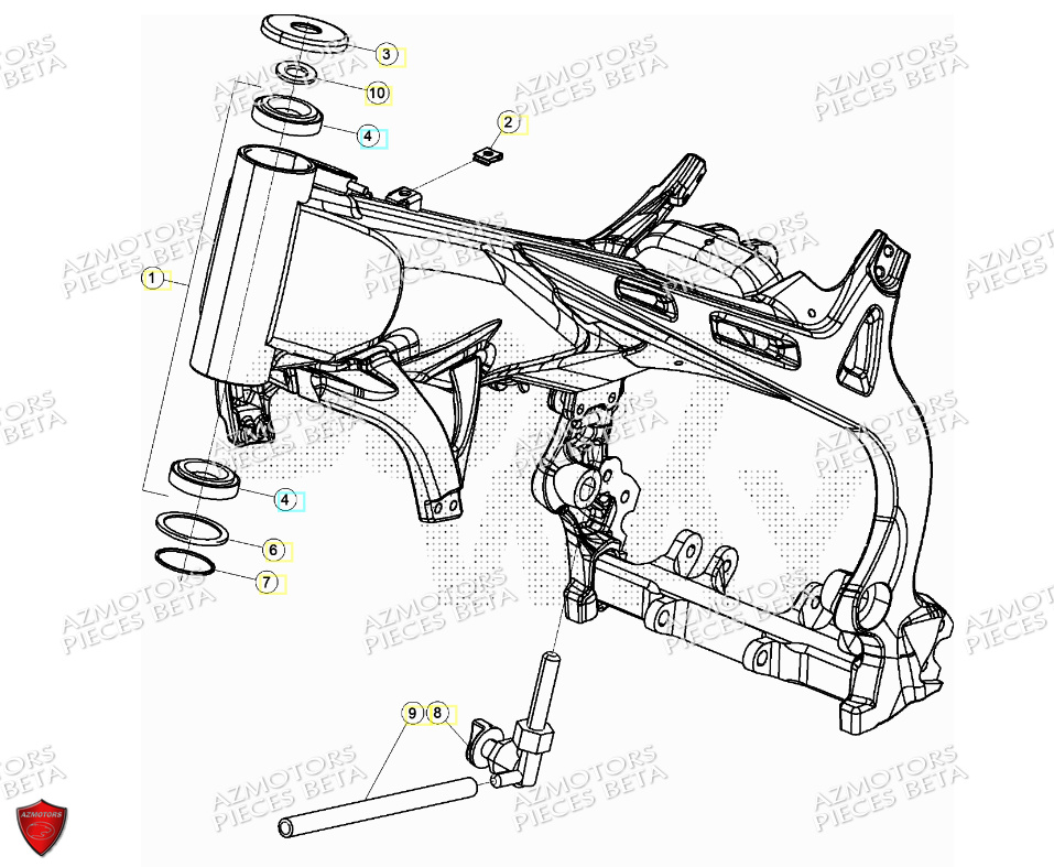 Chassis BETA Pièces BETA EVO 125 2T - [2024]