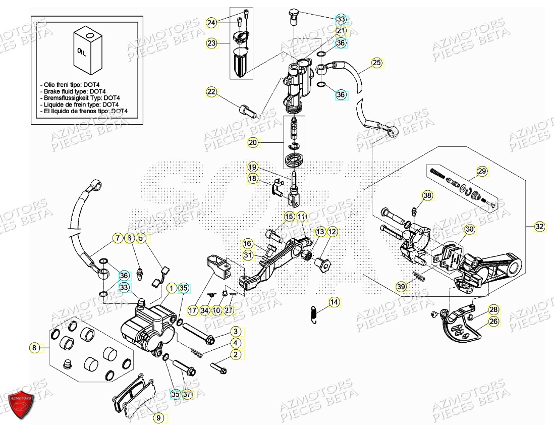 Freins BETA Pièces BETA EVO 125 2T - [2024]