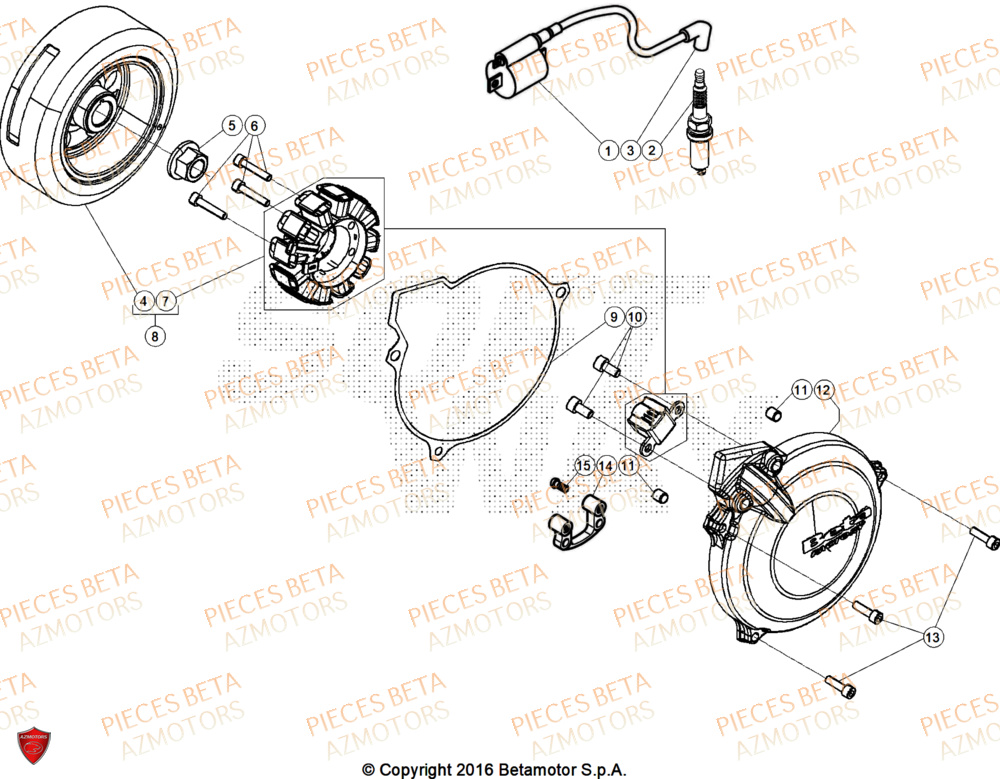 Allumage BETA Pièces BETA EVO 125 2T - 2025