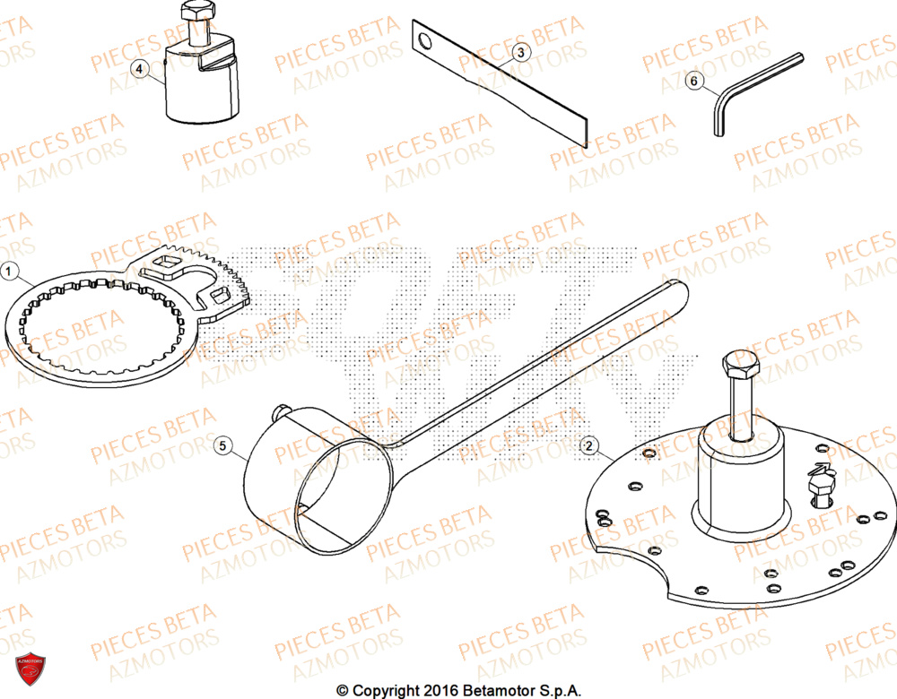 Outillage BETA Pièces BETA EVO 125 2T - 2025