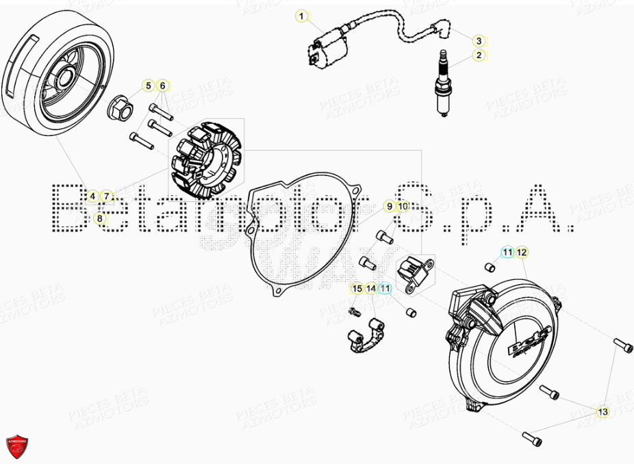 BOUGIE IRIDIO T40352G BETA pour ALLUMAGE de EVO 125 2T FACTORY 2019