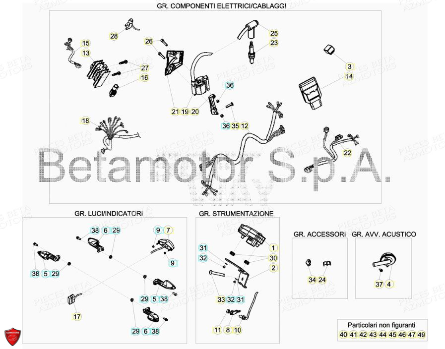 BOUGIE IRIDIO T40352G BETA pour INSTALLATION ELECTRIQUE de EVO 125 2T FACTORY 2019
