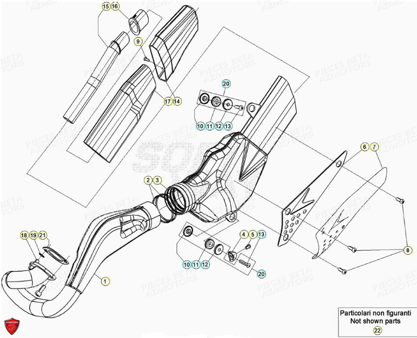 Echappement BETA Pièces BETA EVO 2T -125CC- FACTORY - (2020)