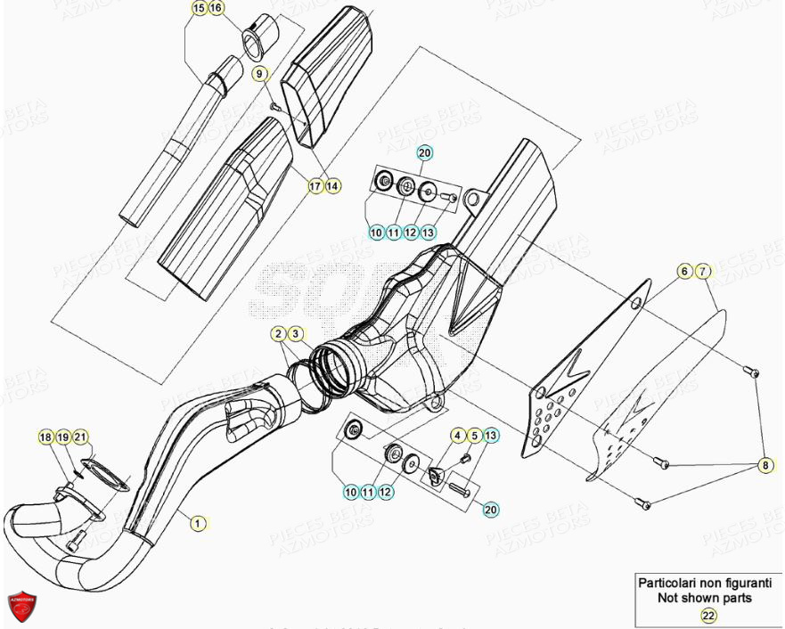 Echappement BETA Pièces BETA EVO 2T -125CC- FACTORY - (2022)