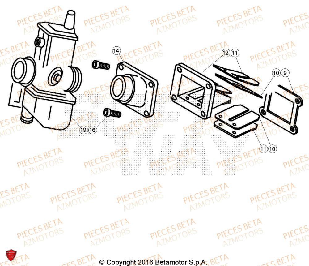 Carburateur BETA Pièces BETA EVO 200 2T - [2024]