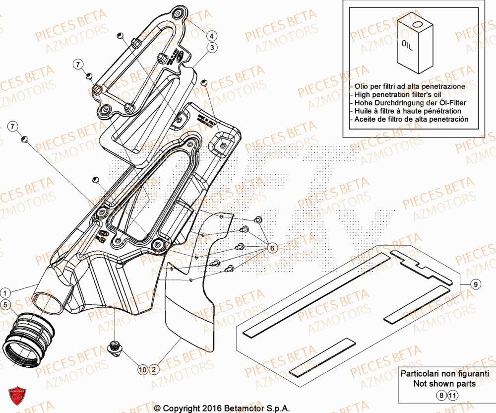 Filtre A Air BETA Pièces BETA EVO 250 2T - [2024]