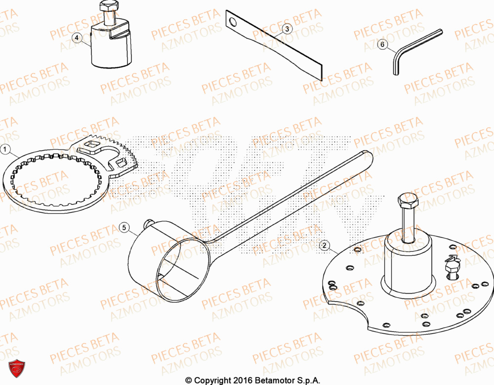 Outillage BETA Pièces BETA EVO 250 2T - [2024]