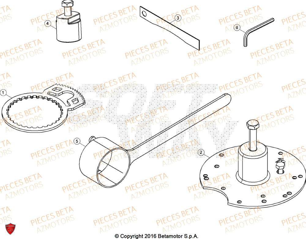 Outillage BETA Pièces BETA EVO 250 2T - [2025]