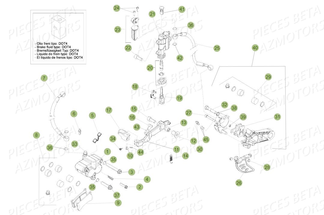 FREINS_PEDALE_DE_FREIN BETA Pièces BETA EVO 2T -250CC- FACTORY - (2015)
Numéro de serie de ZD3T60100F0250157 au	ZD3T60100F0250202,ZD3T60335F0300166 au ZD3T60335F0300166,ZD3T60337F0300167 au ZD3T60337F0300167,ZD3T60339F0300168 au ZD3T60339F0300168,ZD3T6033XF0300177 au ZD3T6033XF0300177