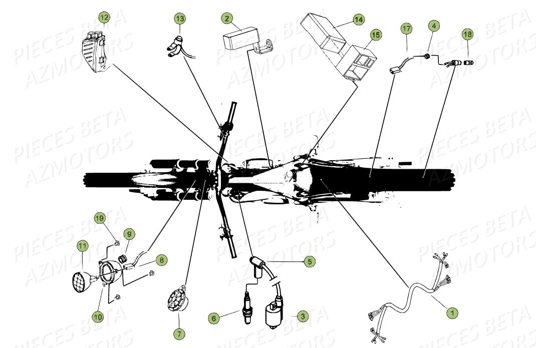 SYSTEME_ELECTRIQUE BETA Pièces BETA EVO 2T -250CC- FACTORY - (2015)
Numéro de serie de ZD3T60100F0250157 au	ZD3T60100F0250202,ZD3T60335F0300166 au ZD3T60335F0300166,ZD3T60337F0300167 au ZD3T60337F0300167,ZD3T60339F0300168 au ZD3T60339F0300168,ZD3T6033XF0300177 au ZD3T6033XF0300177