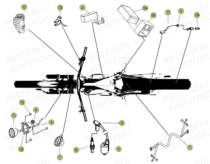 SYSTEME_ELECTRIQUE BETA Pièces BETA EVO 2T -300CC- FACTORY - (2015)
Du numero de serie ZD3T60102F0603902 AU	ZD3T60102F0603906,