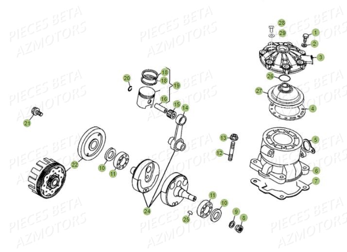 VILEBREQUIN PISTON CYLINDRE BETA EVO 300 FACTORY 15