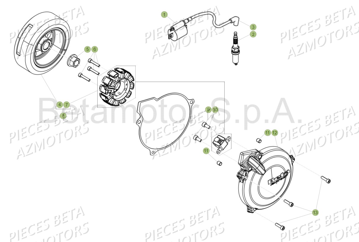 ALLUMAGE BETA Pièces Beta EVO 300 SS 2T - 2018