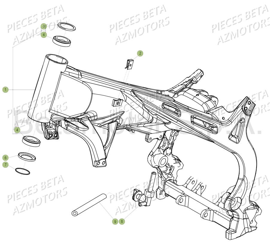 Chassis BETA Pièces Beta EVO 300 SS 2T - 2018