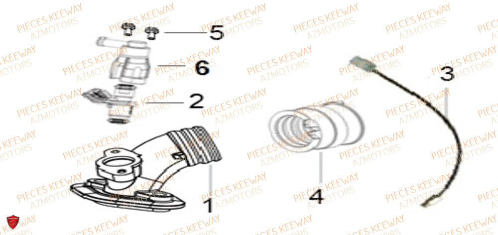 Admission KEEWAY Pieces KEEWAY Origine F-ACT EVO 50 EURO4 2018-2025
