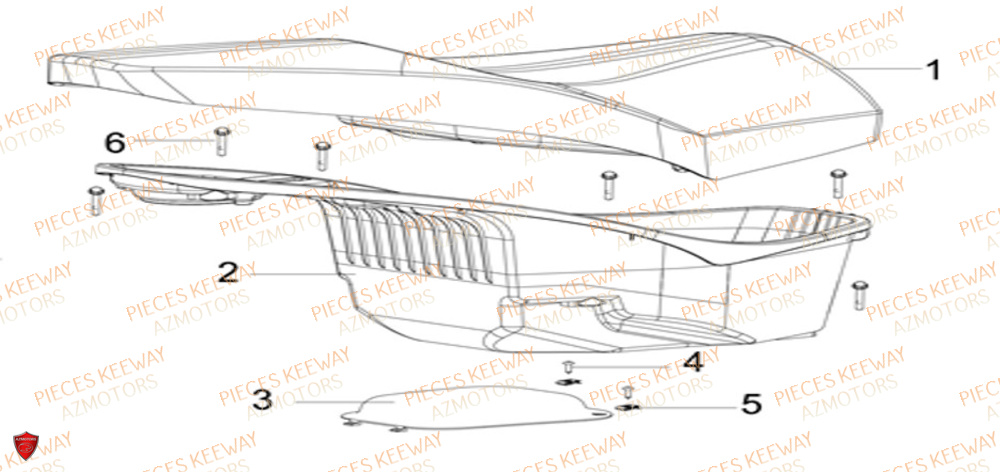 Selle KEEWAY Pieces KEEWAY Origine F-ACT EVO 50 EURO4 2018-2025
