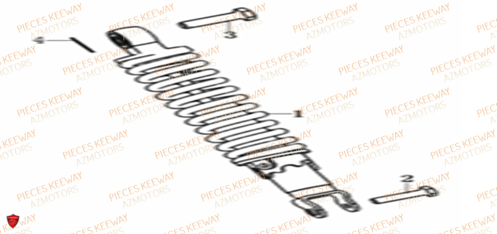 Amortisseur KEEWAY Pieces KEEWAY Origine FACT 125 2006-2013
