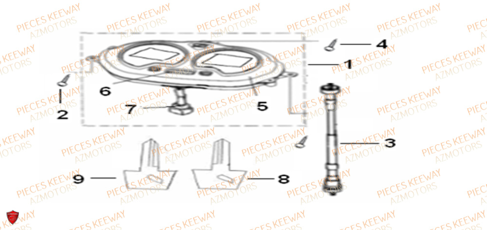 Compteur Digital KEEWAY Pieces KEEWAY Origine FACT 125 2006-2013