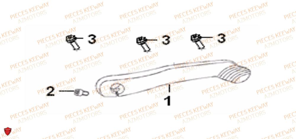 Kick KEEWAY Pieces KEEWAY Origine FACT 50 2ST 2006-2013
