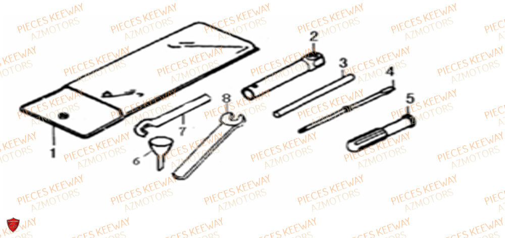 Outils KEEWAY Pieces KEEWAY Origine FACT 50 2ST 2006-2013