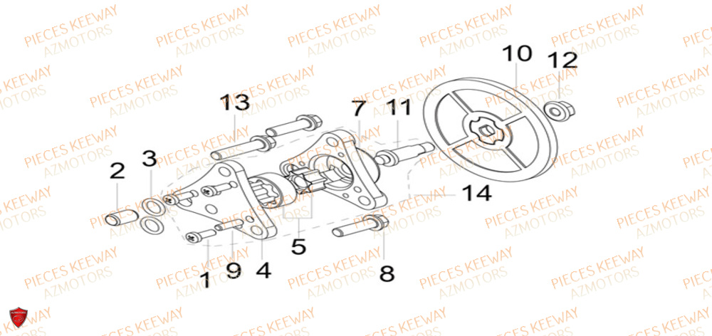 Pompe A Huile KEEWAY Pieces KEEWAY Origine F-ACT EVO 50 EURO5 2021-2025
