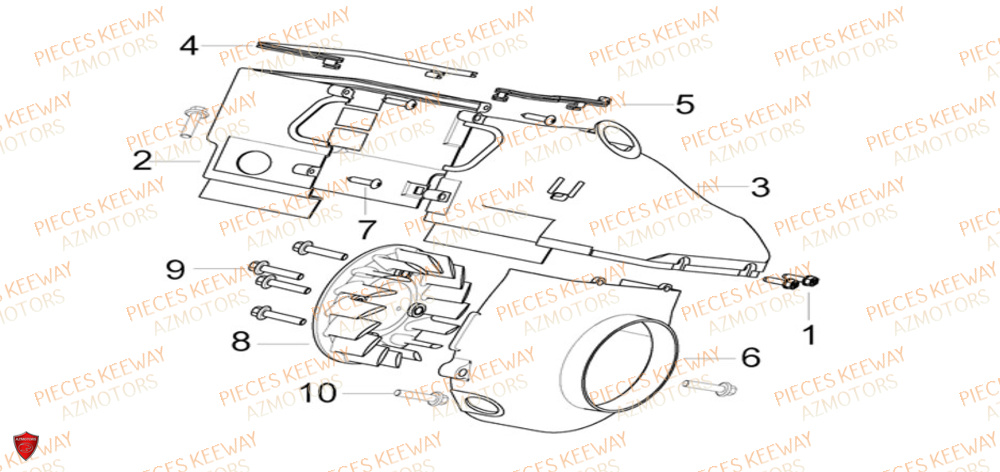 Ventilateur KEEWAY Pieces KEEWAY Origine F-ACT EVO 50 EURO5 2021-2025

