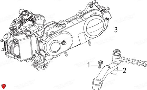 Kick Fact Evo KEEWAY Pieces KEEWAY Origine FACT EVO 50 E4
