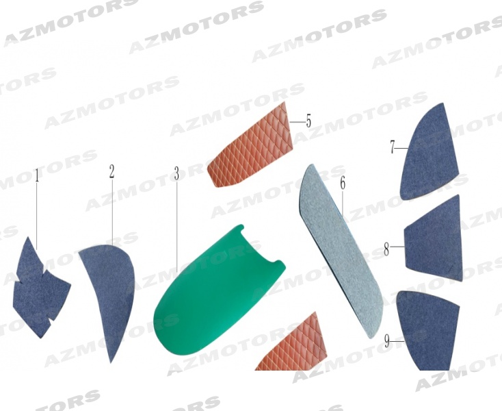 Tapis MASH Pieces MASH FAMILY SIDE VERT 400cc (2017 - 2019)