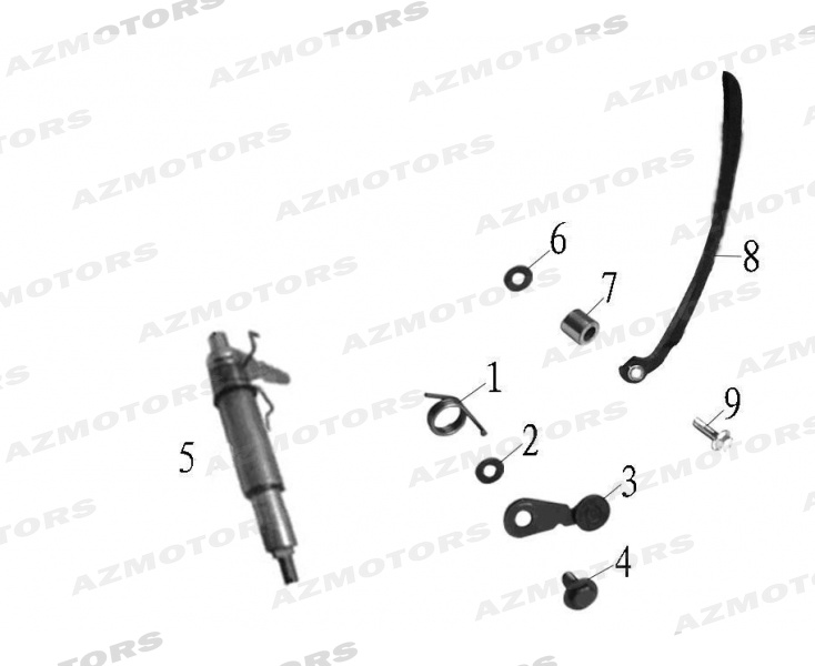 Axe Marche Arriere Guide MASH Pieces MASH FAMILY SIDE 400cc (2019 - 2020)