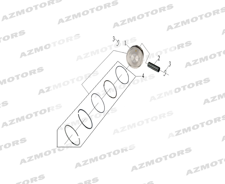 Piston MASH Pieces MASH FAMILY SIDE 400cc (2019 - 2020)