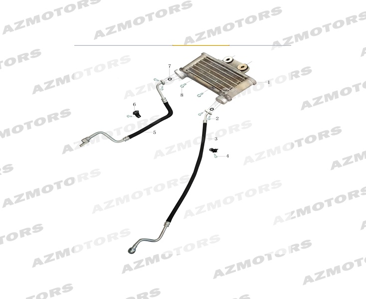 Radiateur Huile MASH Pieces MASH FAMILY SIDE 400cc (2019 - 2020)