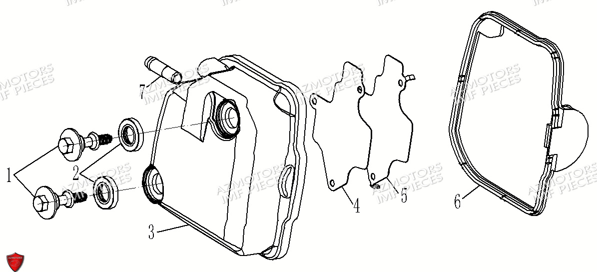 Culbuteur AZMOTORS PIECES FERRY 125 4T EURO 5