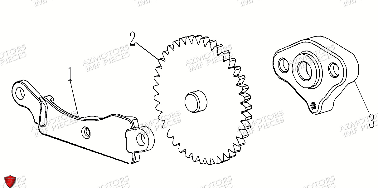 Pompe A Huile AZMOTORS PIECES FERRY 125 4T EURO 5