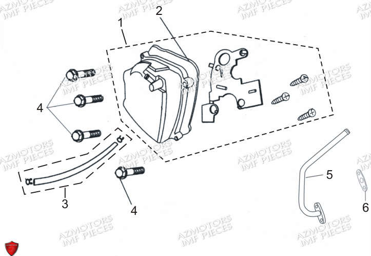Cache Culbuteur AZMOTORS PIECES FERRY 50 4T EURO 5