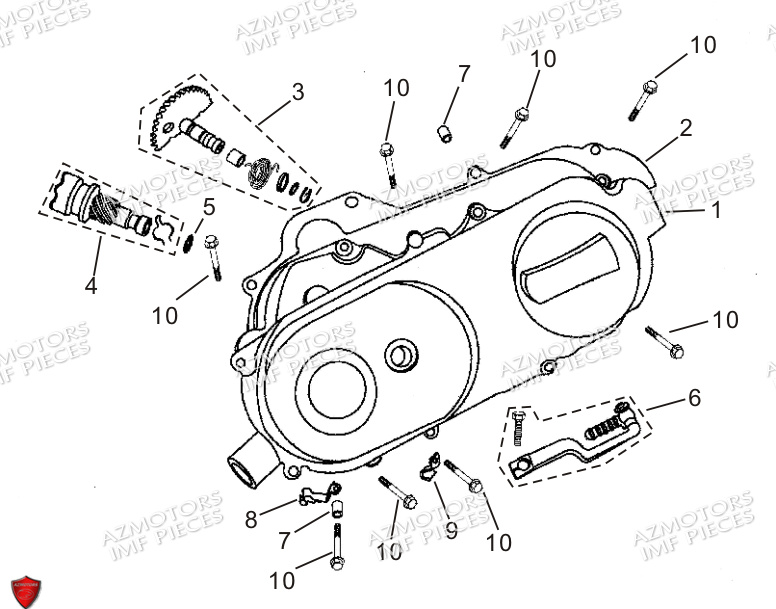 Carter De Kick AZMOTORS PIECES FERRY 50 4T EURO 5