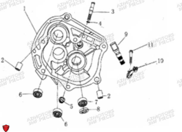 Carter De Transmission AZMOTORS PIECES FERRY 50 4T EURO 5