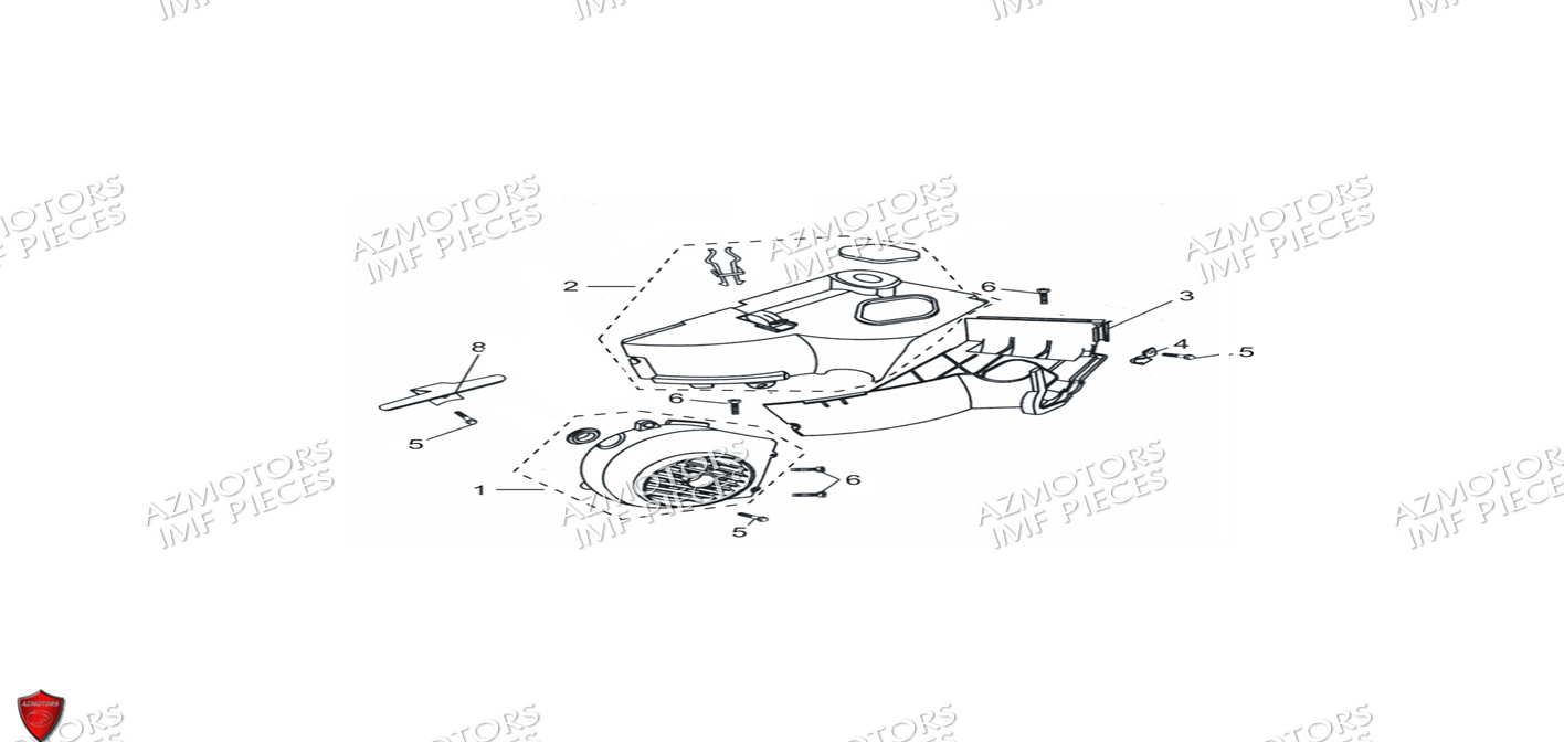 Coiffe De Cylindre Et Volute AZMOTORS PIECES FERRY 50 4T EURO 5