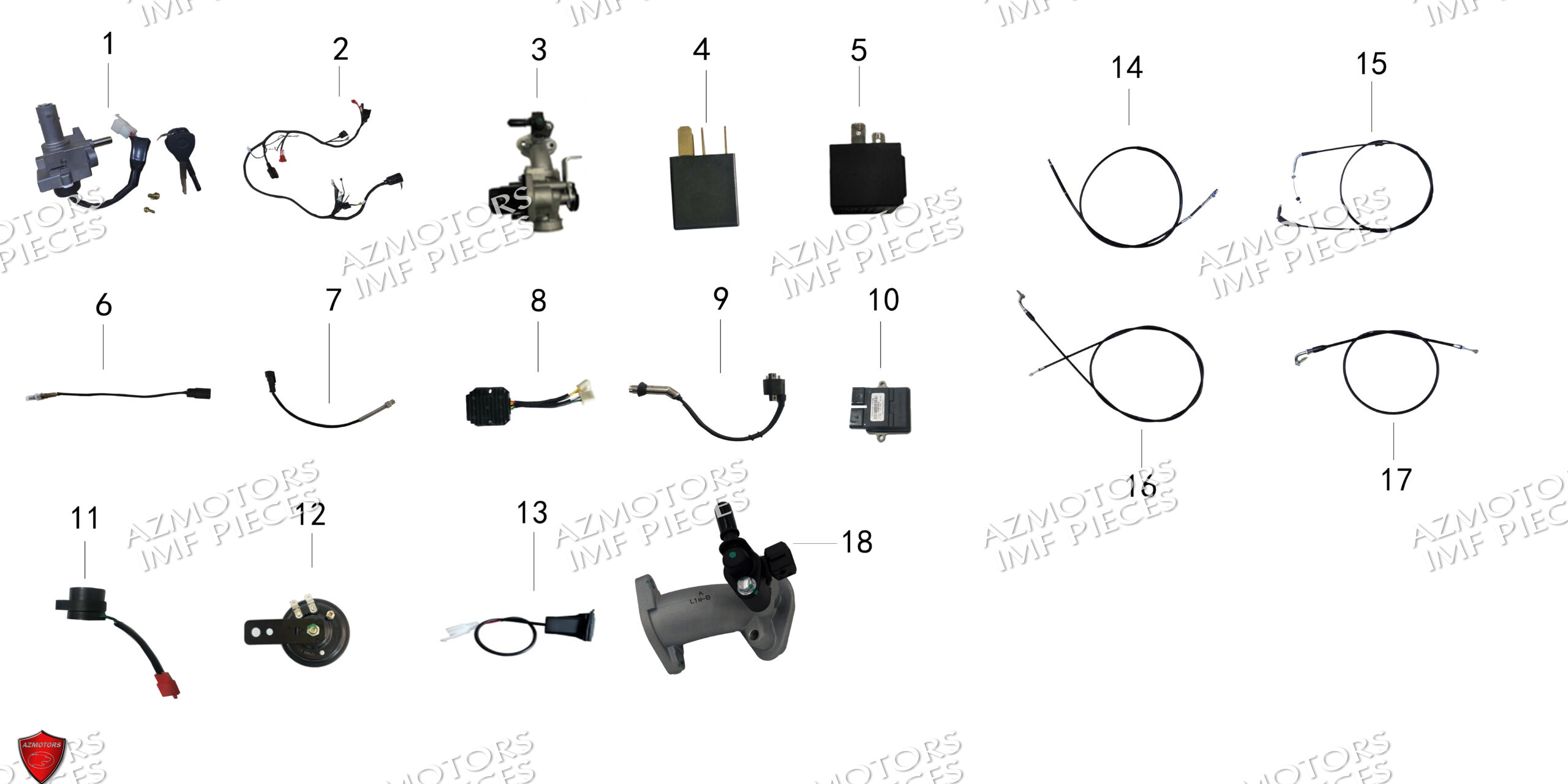 Systeme Electrique AZMOTORS PIECES FERRY 50 4T EURO 5