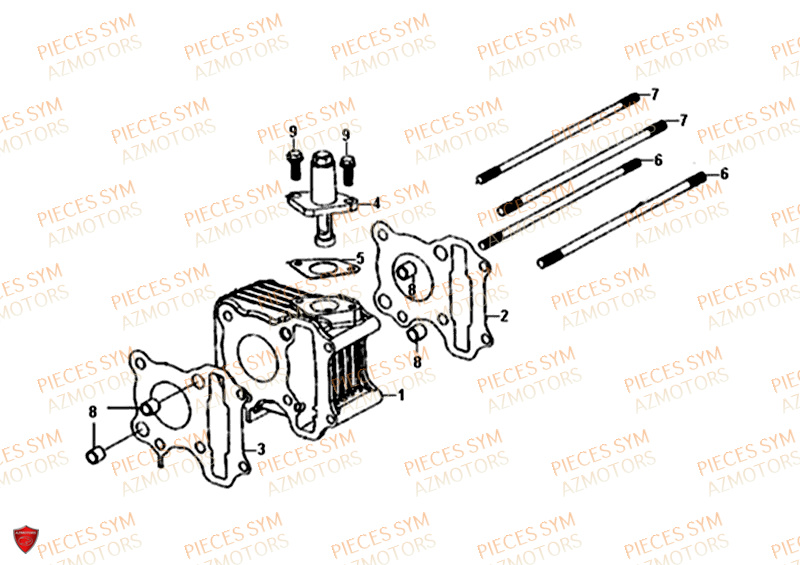 Cylindre SYM Pièces FIDDLE II 50 - AF05W4-EU (2018-2020)
