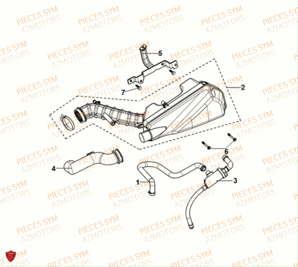 Filtre A Air SYM Pièces FIDDLE II 50 E5 - AF05W5-EU (2021)