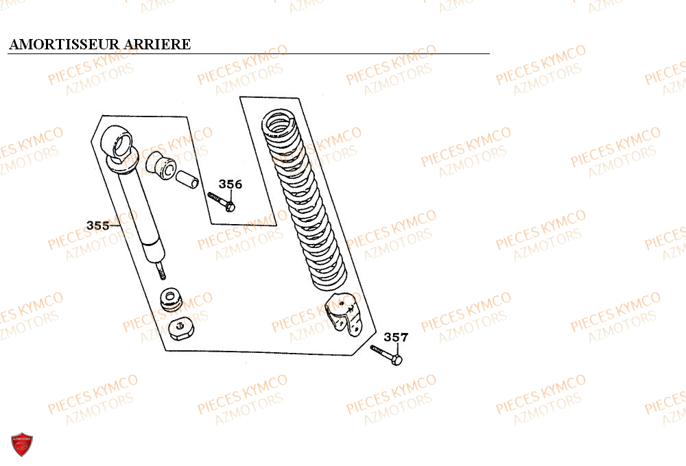 AMORTISSEUR KYMCO FILLY 50 4T