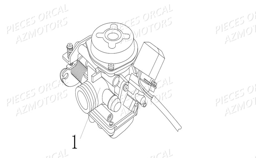 Carburation ORCAL Pièces Orcal FIREFOX 50cc 4T EURO 4