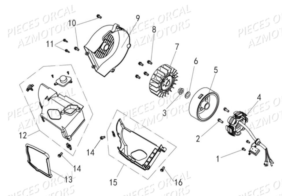 ROTOR STATOR ORCAL FIREFOX 50